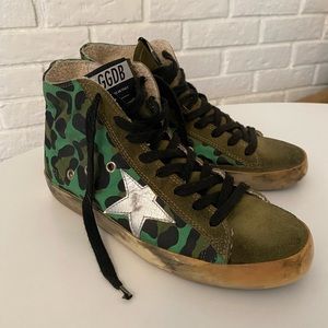 Golden Goose Francy High-Top Suede Sneakers Size 37